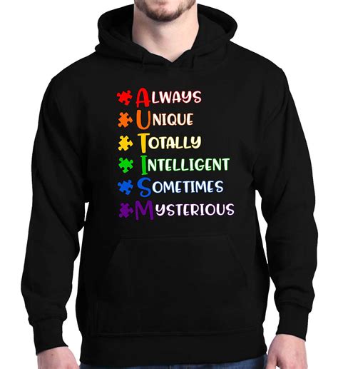 Always Unique Hoodies Autism Awareness Spread Understanding Sweatshirts