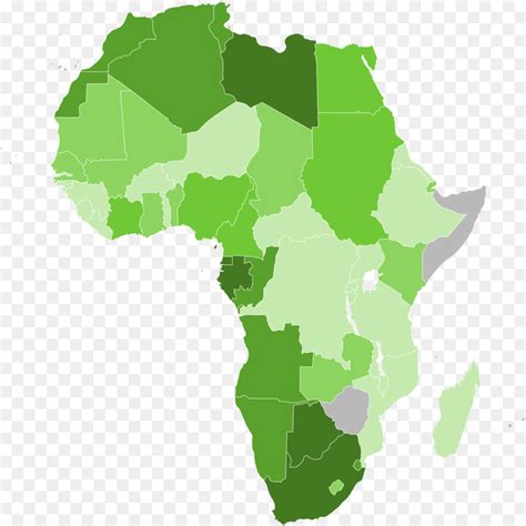 Afrika Peta Vektor Peta Gambar Png