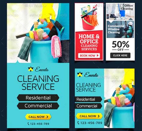 cleaning service banner templates  psd vector ai downloads