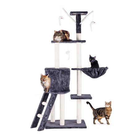 The wall cat's wheel by holindesign | etsy. 5-Level Cat Tree Activity Tower with Kitty Bed and Cat ...