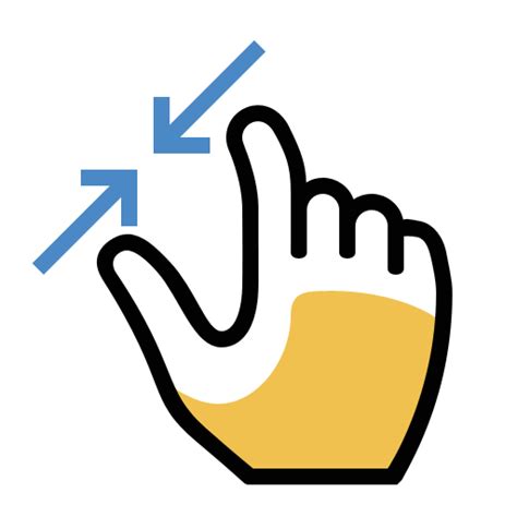 Gesture Pinch User Interface And Gesture Icons