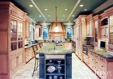 Pop Of Color In This Green Arizona Kitchen Luxe Kitchen Luxe