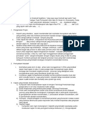 Oleh karena itu, penulis sangat yakin contoh proposal ini akan sangat berguna bagi sobat yang membutuhkan. Contoh Ayat Permulaan Pembentangan