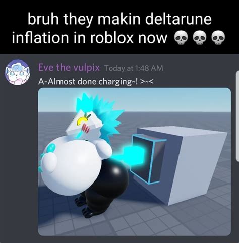 Bruh they makin deltarune inflation in roblox now Eve the vulpix Today