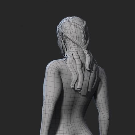 Naked Elf Woman Rigged D Game Character D Model In Woman Dexport