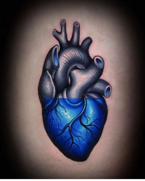 💙 Londonreese Human Heart Tattoo Cool Tattoos Blue Heart Tattoo