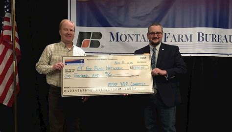 Young Farmers And Ranchers Donate 6000 To The Montana Food Bank Network