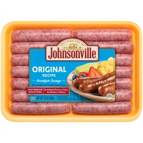 Johnsonville Original Recipe Breakfast Pork Sausage Links 12 Ct 12