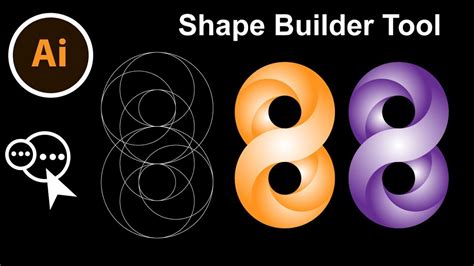 Illustrator Gradient Eight Illustrator Shape Builder Tool Best 3d