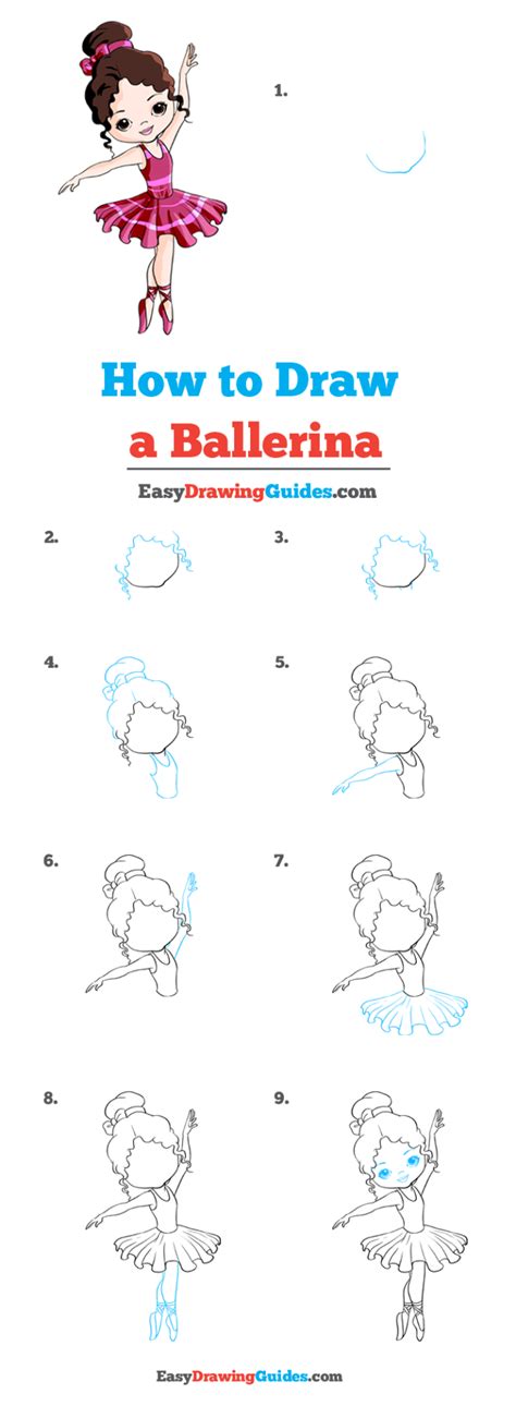 How to Draw a Ballerina - Really Easy Drawing Tutorial | Ballerina drawing, Drawing tutorial ...