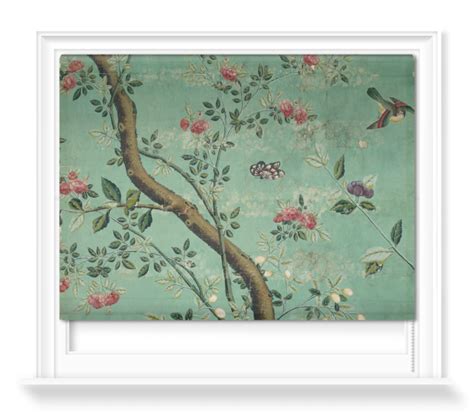 Camellia Chinoiserie Wallpaper Fragment Roller Blind Surfaceview