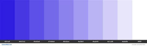 Tints Xkcd Color Ultramarine Blue 1805db Hex Colors Palette Colorswall