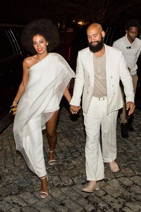 Musician Solange Knowles And Her Fiance Music Video Director Alan Ferguson Arrive For Their