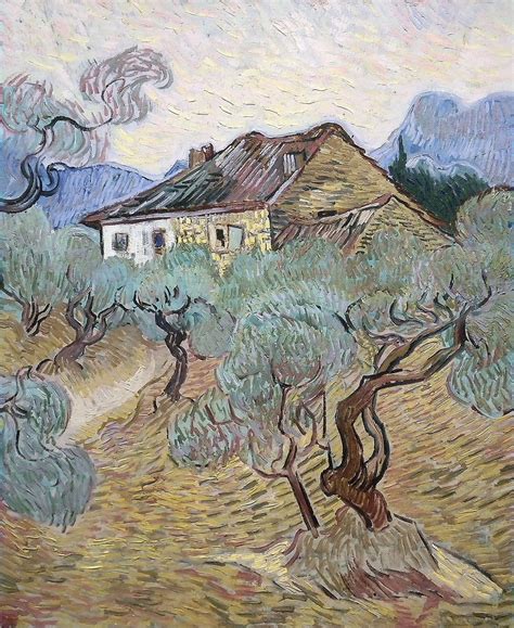 Dionyssos Vincent Van Gogh 1889 The White Cottage Among Olive Trees