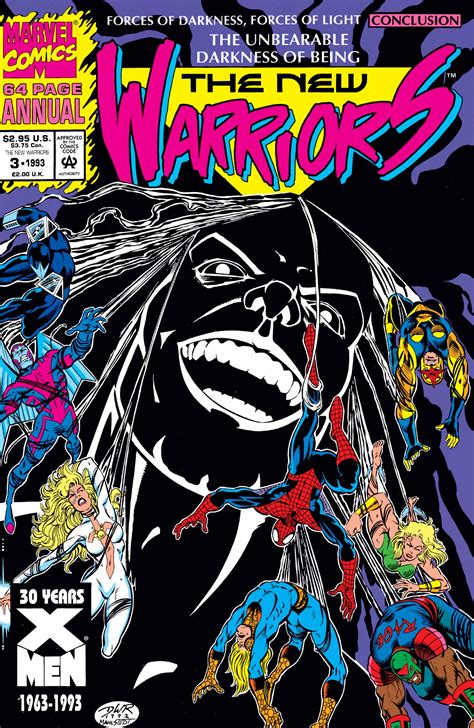 New Warriors Annual 1991 3 Comic Issues Marvel