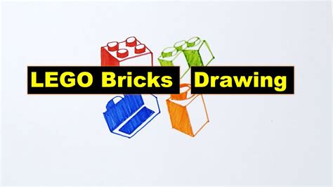 Drawing Lego Bricks How To Draw A Lego Brick How To Draw Easy