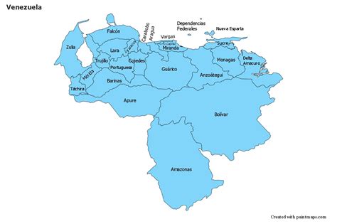 Sample Maps For Venezuela