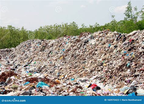 Mountain Garbage Large And Degraded Garbage Pile Pile Of Stink And