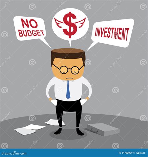 Businessman Investment, No Budget Royalty Free Stock Images - Image