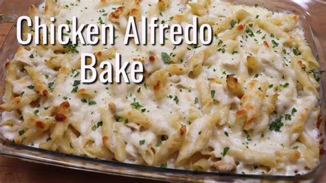 How To Make Chicken Alfredo Bake Easy Recipe Youtube