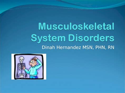 Musculoskeletal System Disorders Download Ppt Powerpoint