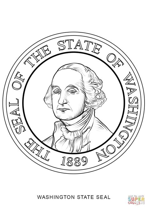 Washington State Coloring Page - Coloring Home
