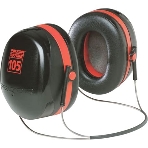 Optime™ ear muffs provide maximum sound quality in the most demanding environments where noise exposures are expected to reach as high as 105 dba. Peltor H10 Optime 105 Neckband Earmuffs - Harbour Supply