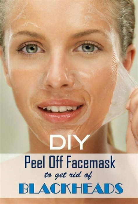 Diy Peel Off Homemade Face Mask To Remove Blackheads Face Mask For