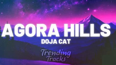Doja Cat Agora Hills Lyrics Youtube
