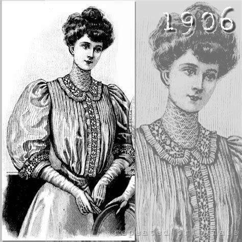 1900s Edwardian Style Blouses Tops And Sweaters