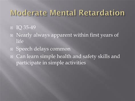 Ppt Mental Retardation Powerpoint Presentation Free Download Id