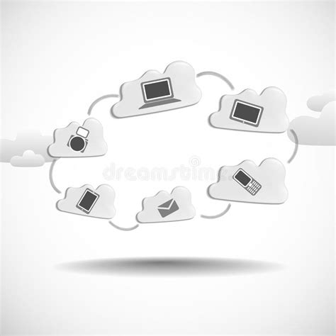 Cloud Computing Concept Stock Vector Illustration Of Globe 34917755