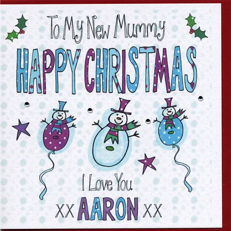 Personalised New Mummy Christmas Card By Claire Sowden Design