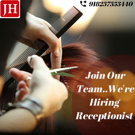 Hiring Receptionist For Salon Receptionist Hiring Join Our Team