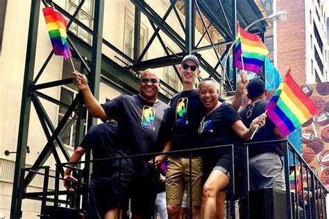 Nba Commissioner Adam Silver Dances On Float In Nycs Gay Pride Parade
