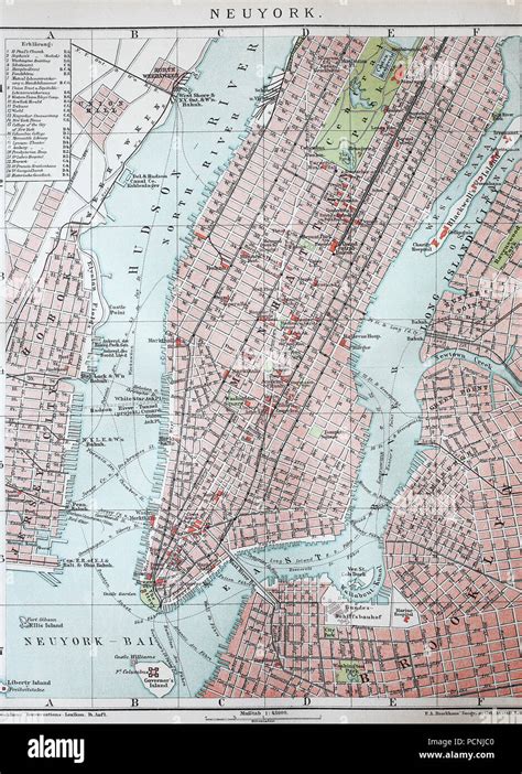 Old New York City Map Stock Photos And Old New York City Map