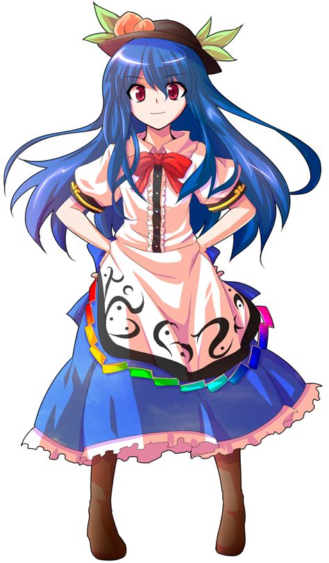Safebooru 1girl Alphes Style Bangs Bare Arms Black Hat Blue Hair Blue Skirt Boots Bow Bowler