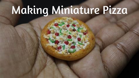 Dominos Miniature Pizza Air Dry Clayminiature Pizza Makingclay