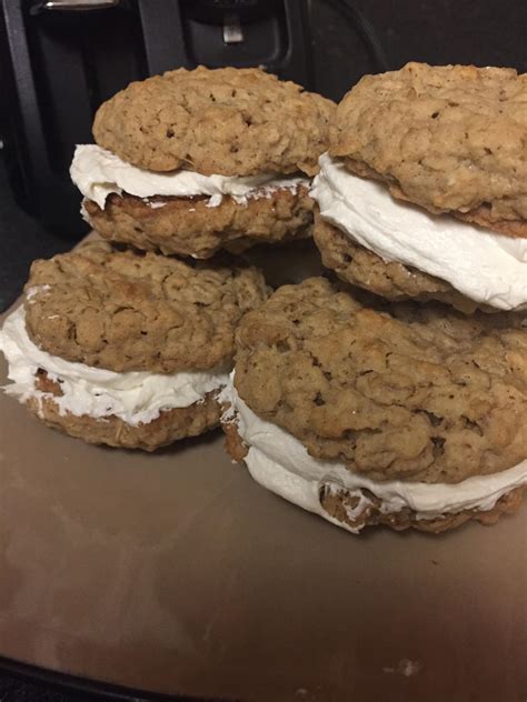 [homemade] oatmeal cream pies r baking