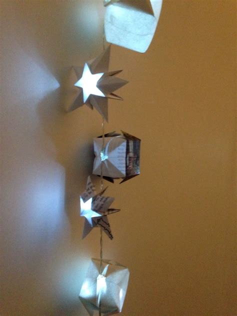 Origami Stars And Boxes Christmas Lights Christmas Lights Wall