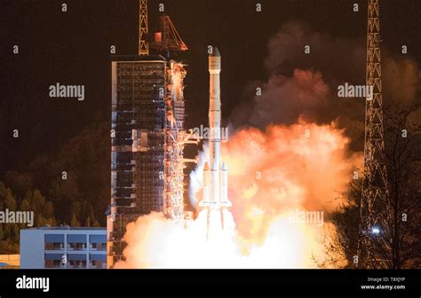 beijing china s sichuan province 10th mar 2019 the chinasat 6c satellite is launched by a