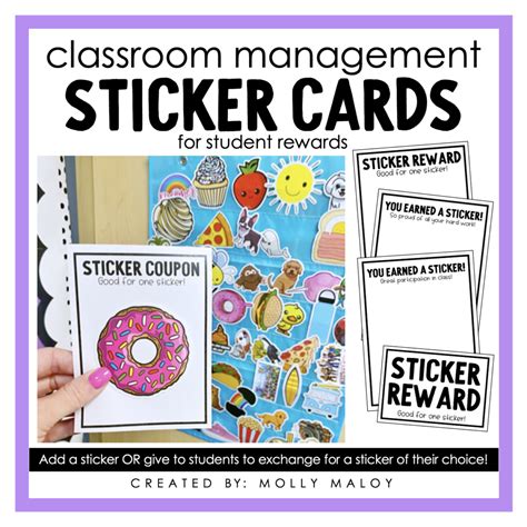 Sticker Reward Classroom Management Strategy Molly Maloy