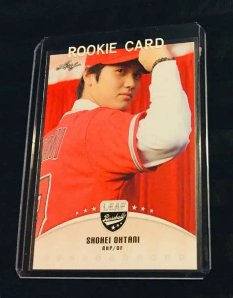 Shohei Ohtani Rookie Baseball Card Angels Game 2018 Leaf Set Red