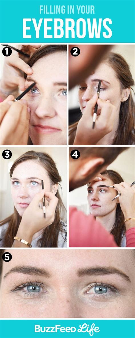 For Thinner Eyebrows Follow These Guidelines For Filling In With A