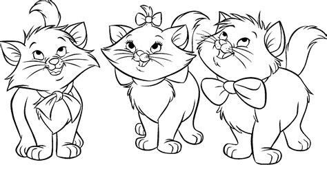 Dibujos De Gatitos Simpáticos Para Colorear Colorear Imágenes