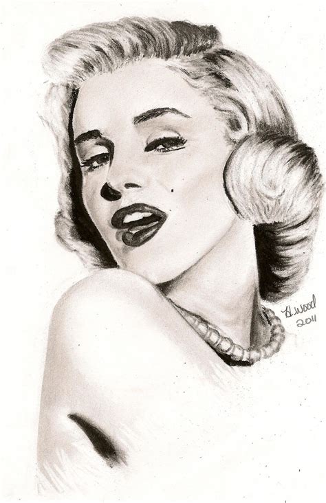 Detail Marilyn Monroe Drawing Pencil Koleksi Nomer 24