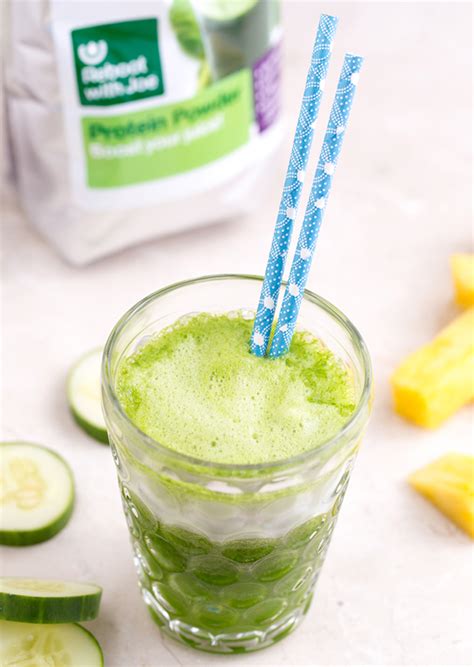 Since you can't really juice a steak you'll have to settle for fruits and vegetables to get your protein during a juice fast. Green Protein Boost Juice | Reboot With Joe