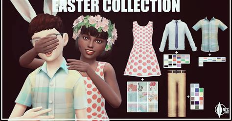 My Sims 4 Blog Easter Clothing Collection For Boys And Girls By Kiararawks