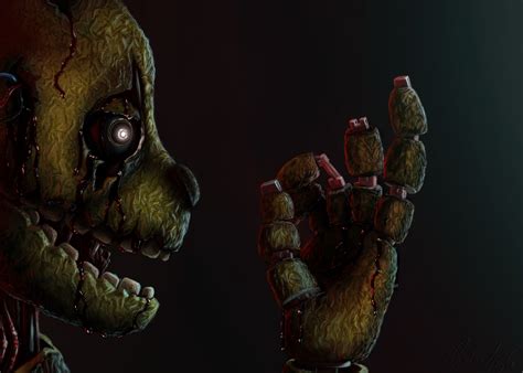 Wow Theres A Lot Of Springtrap On This Board Eye Drawing Portrait