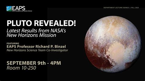 Pluto Revealed An Update From New Horizons Mit News Massachusetts